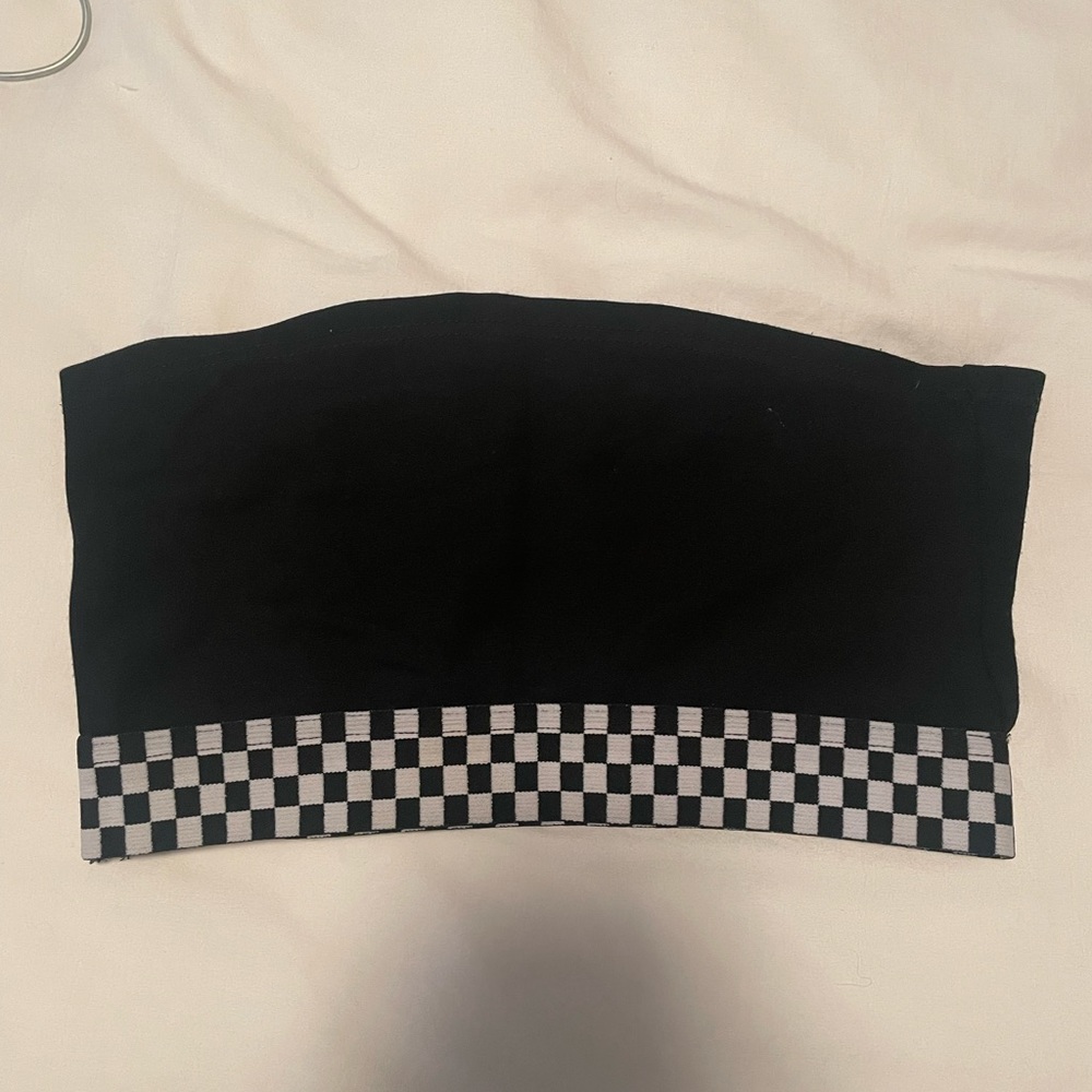 Checkerboard Bandeau Top